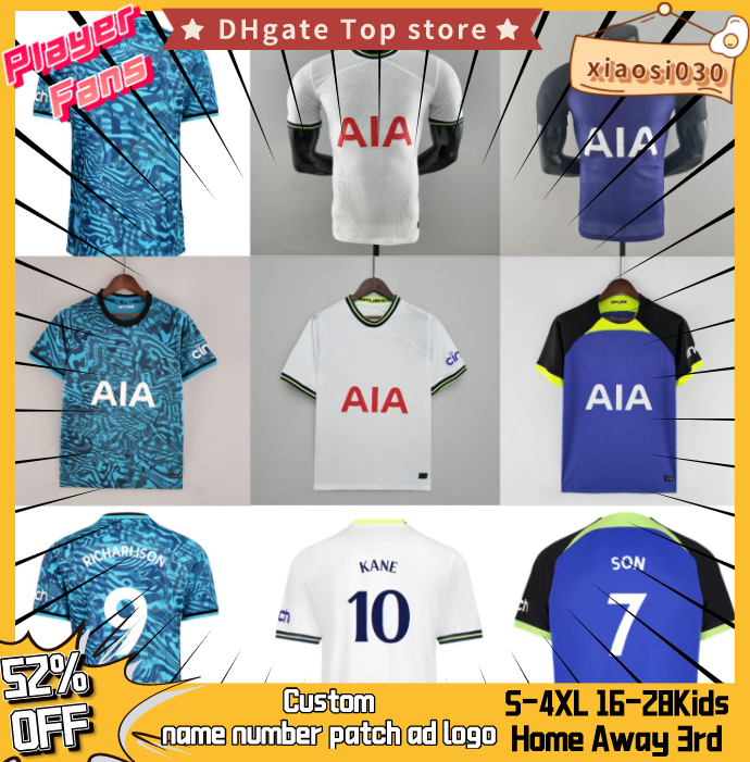 22 23 DELE SON soccer jerseys tottenhams jersey KANE 2023 RICHARLISON PERISIC HOJBJERG BERGWIJN LO CELSO KULUSEVSKI LUCAS bryan ROMERO football shirt men kids kit, 22-23 player-third
22 23 DELE SON soccer jerseys tottenhams jersey KANE 2023 RICHARLISON PERISIC HOJBJERG BERGWIJN LO CELSO KULUSEVSKI LUCAS bryan ROMERO football shirt men kids kit, 22-23 player-third