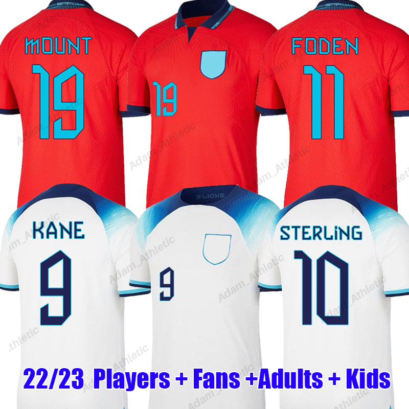 2022 Angleterre soccer jerseys KANE STERLING MOUNT FODEN GREALISH national football shirts BELLINGHAM BOWEN camisa de Inglaterra SAKA RICE three lions jersey, 22-23 pre-match
2022 Angleterre soccer jerseys KANE STERLING MOUNT FODEN GREALISH national football shirts BELLINGHAM BOWEN camisa de Inglaterra SAKA RICE three lions jersey, 22-23 pre-match