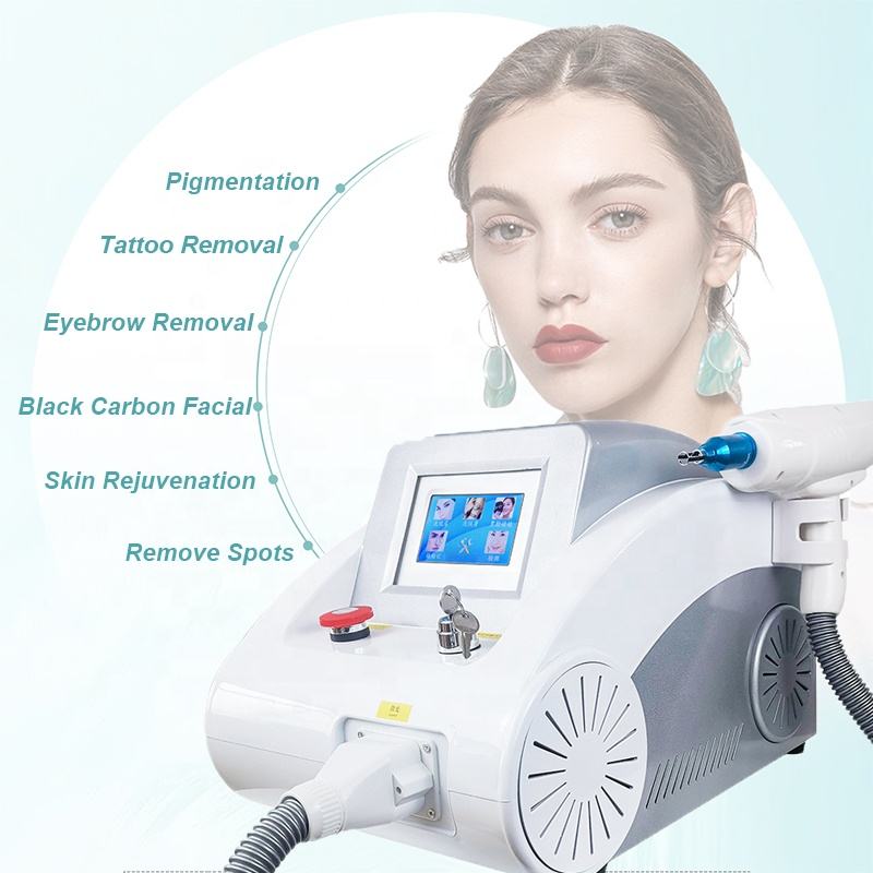 Q Switched Tattoo Removal Laser Nd Yag Eyebrow Washing Freckle Carbon Doll 1064 532nm Nd-Yag Laser Mchine