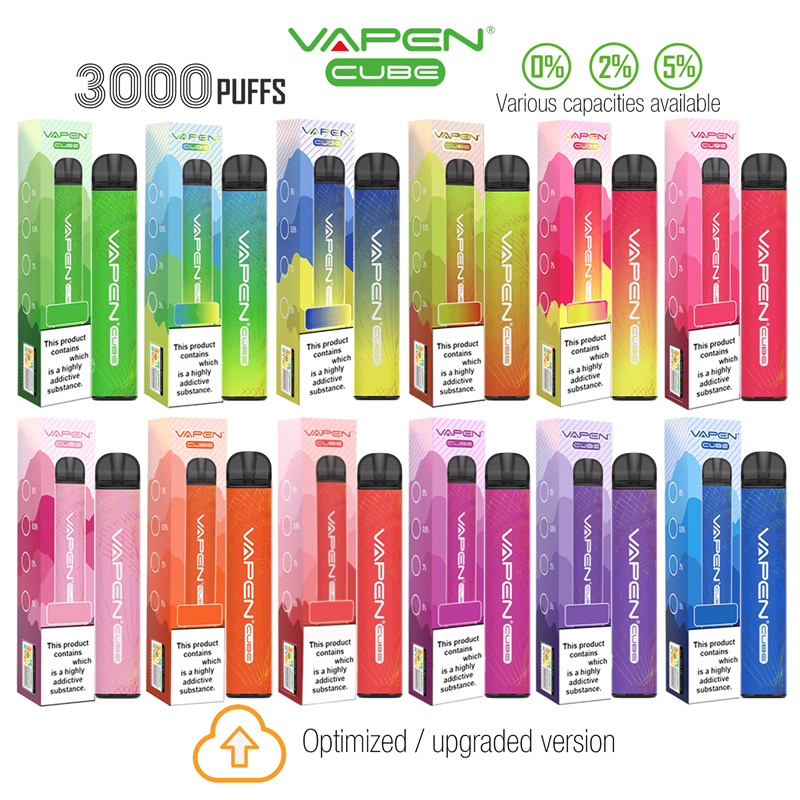 Authentic VAPEN CUBE 3000Puffs 2% 5% Optional Disposable Vape Pen Electronic e cigarettes Kits 8ML Capacity 1000mAh Battery Pre-Filled Puff FLEX Bars Vaporizer Vapor, Mix types
Authentic VAPEN CUBE 3000Puffs 2% 5% Optional Disposable Vape Pen Electronic e cigarettes Kits 8ML Capacity 1000mAh Battery Pre-Filled Puff FLEX Bars Vaporizer Vapor, Mix types