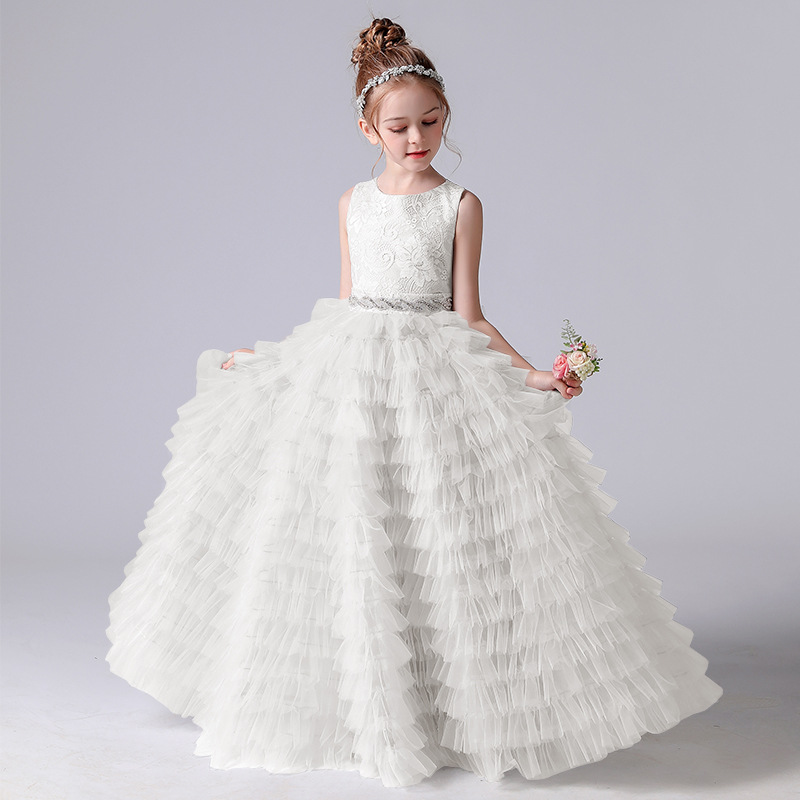 Pink Ruffles Wer Girls Dresses For Weddings Baby Party Prom Photoshoot Girl Dress Long Tutu Birthday Gowns 403 6660311