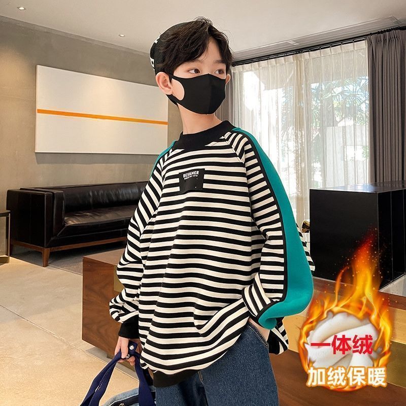 Pullover Children Sweatshirts For Boys Cotton Coat Long Sleeve Baby Boy Tops Kids Spring Fall Clothes 5 6 7 8 9 10 11 12 13 14 Years 220924