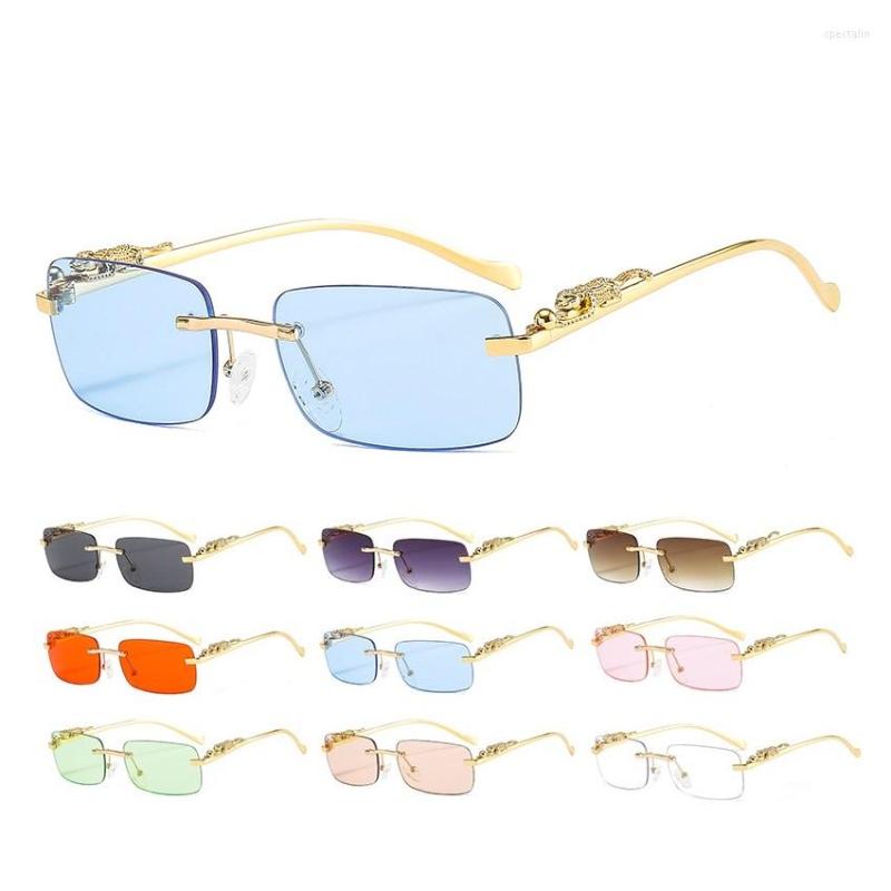Sunglasses Luxury Designer Women Oval Round Rimless Tinted UV Protection Shades Leopard Panther Retro Sun Glasses Eyewear
Sunglasses Luxury Designer Women Oval Round Rimless Tinted UV Protection Shades Leopard Panther Retro Sun Glasses Eyewear