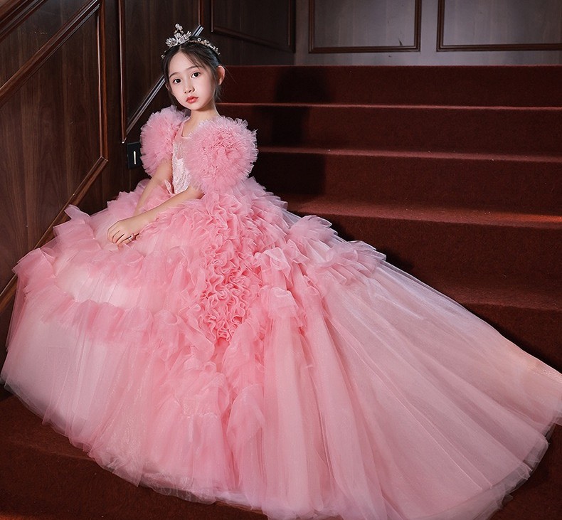 Vintage Krikor Jabotian Flower Girl Dress For Weddings Pretty Tiered Kids First Communion gowns Lovely Little baby Pageant Dress 2023