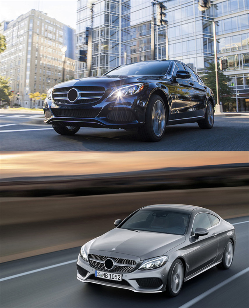 Car Head Lights Part For Benz W205 20 15-20 18 C300 C260 LED Turn Signal Daytime Lights Front Headlights High Beam