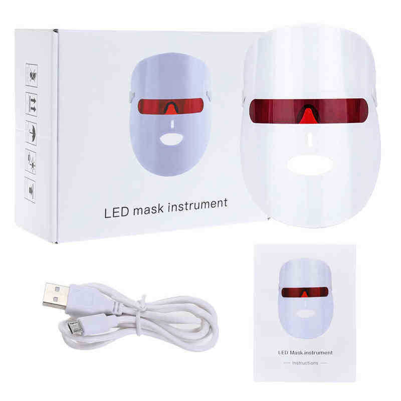Led Photon Beauty Mask Skin Rejuvenation Machine Spa Acne Remover Blemish Anti Aging Wrinkle Instrument Lift Tighten 220516