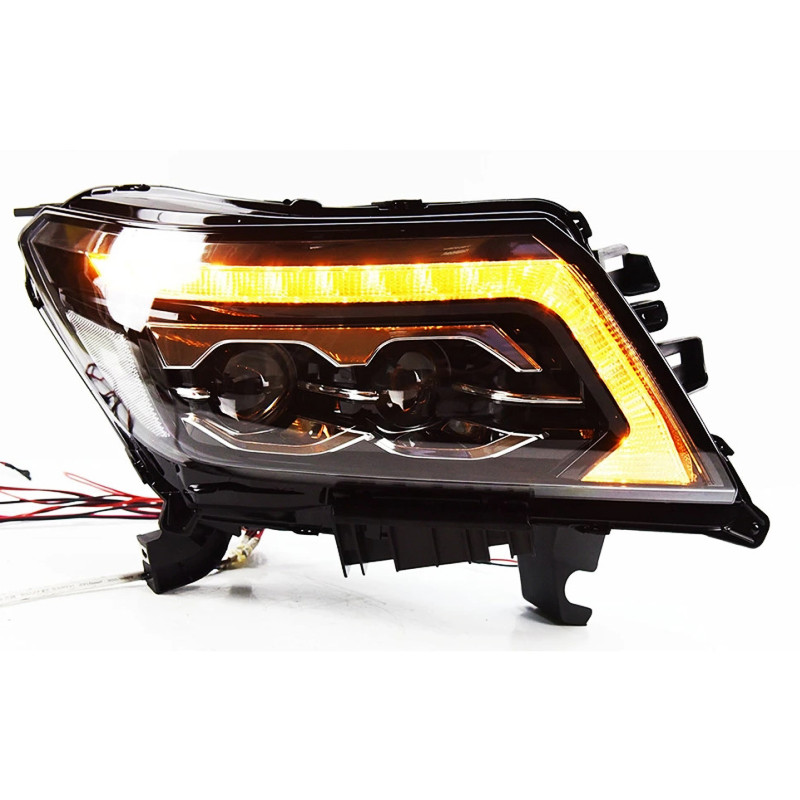 2 PCS Auto Car Head Light Parts For Navara NP300 20 17-2021 Modified LED Lamps Headlights Daytime Running Lights