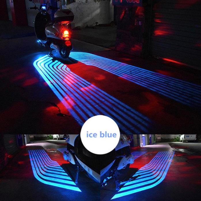 Motor Welcome Light Motorcycle LED Lights Modified Lamp SUV White Red Blue Projector Chassis Decor Motors Lighting Accessories