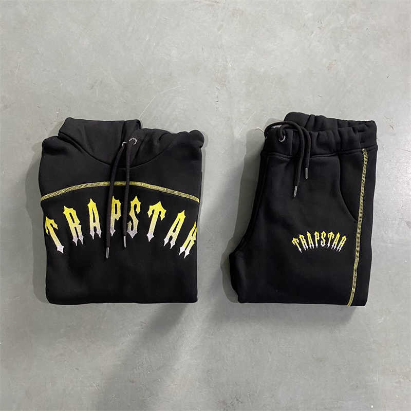 Trapstar Tracksuits Suit Men Central Cee Set Top Quality Gold Letter Embroidery Black Paneled Women Hoodie Jogger Pants
Trapstar Tracksuits Suit Men Central Cee Set Top Quality Gold Letter Embroidery Black Paneled Women Hoodie Jogger Pants