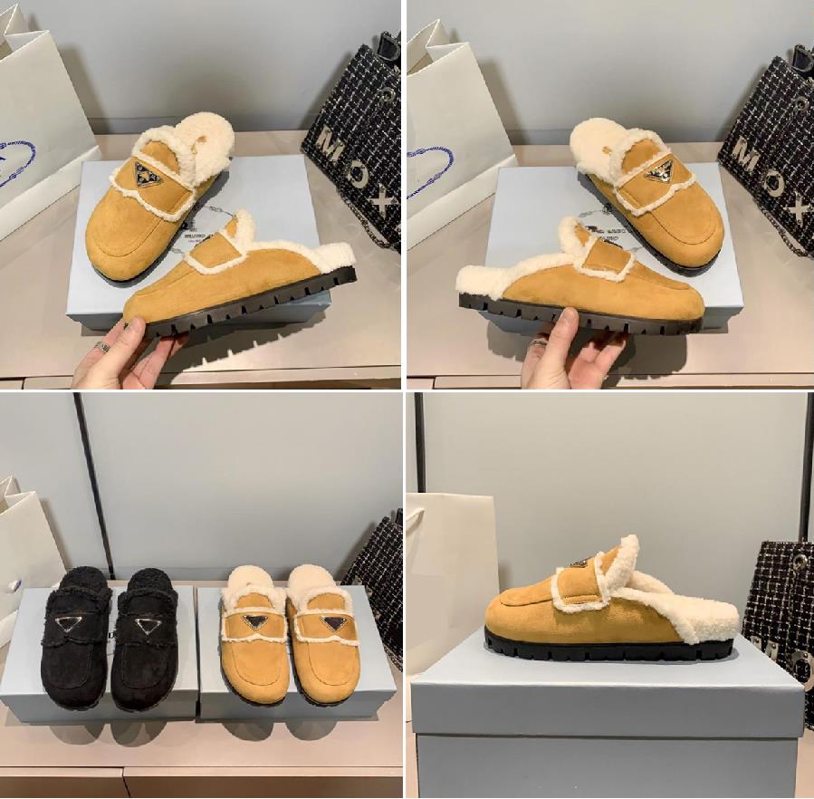 Luxury designer shoes Women warm wool slipper slide flat Shearling-lined suede slippers triangle-logo shearling slipper brown black with box 35-41
Luxury designer shoes Women warm wool slipper slide flat Shearling-lined suede slippers triangle-logo shearling slipper brown black with box 35-41