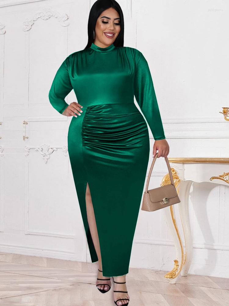 Plus Size Dresses 4XL For Women High Waist Split Robes Autumn Fashion Solid Elegant Oversize Office Lady Maxi Dress Vestidos, Blue
Plus Size Dresses 4XL For Women High Waist Split Robes Autumn Fashion Solid Elegant Oversize Office Lady Maxi Dress Vestidos, Blue