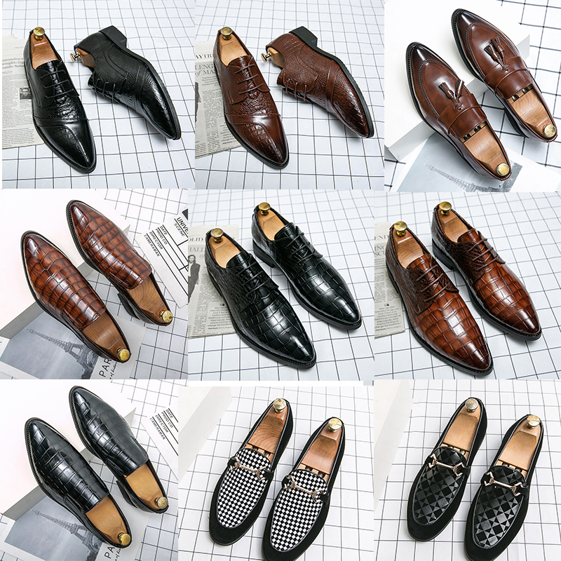 Men's Luxury Bullock Tassel Solid Color Stitching Crocodile Pattern Checkerboard Round Toe Fashion Everyday Business Shoes Loafers Multi-size38-48, 6861
Men's Luxury Bullock Tassel Solid Color Stitching Crocodile Pattern Checkerboard Round Toe Fashion Everyday Business Shoes Loafers Multi-size38-48, 6861