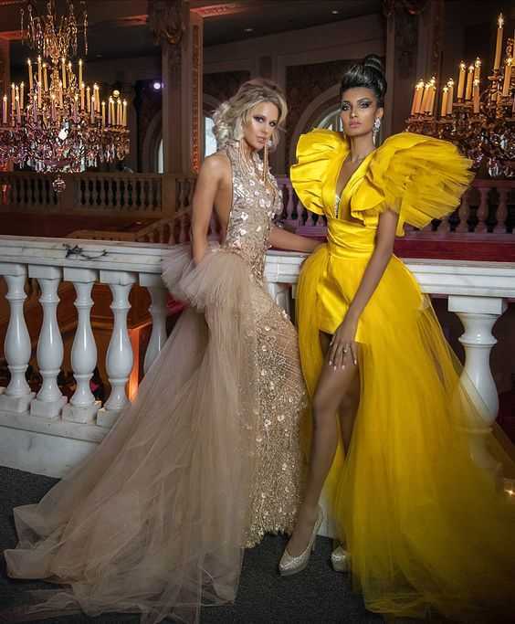 Party Dresses Puffy Prom Dresses vestido de fiesta Pography Shoot Ruffle Yellow Formal Prom Dresses Tulle Detachable Skirt Robe De Soiree 220923