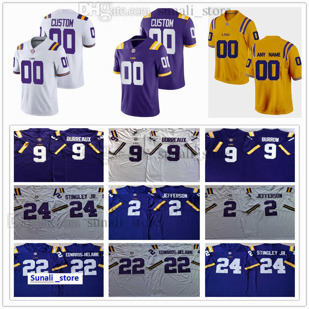 American College Football Wear LSU Tigers Man College 9 Joe Burrow Burreaux Jerseys 2 Justin Jefferson 22 Clyde Edwards-Helaire 24 Derek Stingley Jr. 3 Odell Beckham, Kids white
American College Football Wear LSU Tigers Man College 9 Joe Burrow Burreaux Jerseys 2 Justin Jefferson 22 Clyde Edwards-Helaire 24 Derek Stingley Jr. 3 Odell Beckham, Kids white