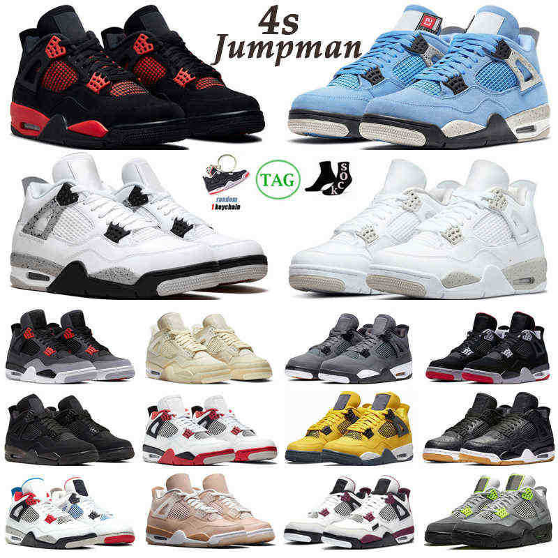Basketball Shoes Mens Trainers Red Thunder Infrared Black Cat Bred University Blue Shimmer Royalty Og 4 4S Men Women Jumpman Jordam 4, #26
Basketball Shoes Mens Trainers Red Thunder Infrared Black Cat Bred University Blue Shimmer Royalty Og 4 4S Men Women Jumpman Jordam 4, #26