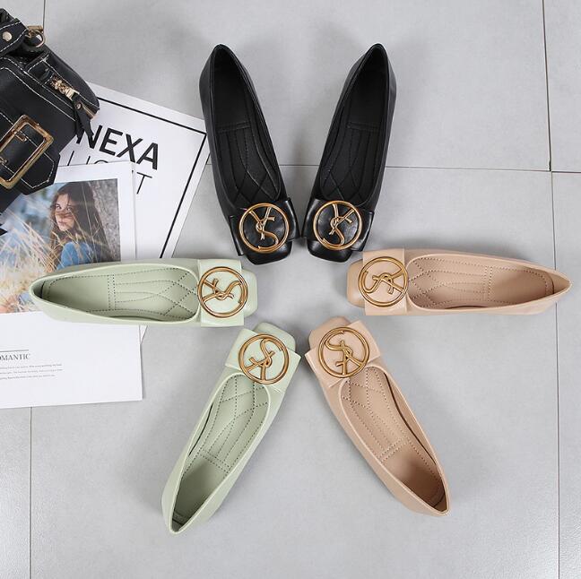 2022 Classic Shallow Square Toe Flats Casual Shoes Women Metal letters Slip comfort Black For Lady flat shoes 823, Green
2022 Classic Shallow Square Toe Flats Casual Shoes Women Metal letters Slip comfort Black For Lady flat shoes 823, Green