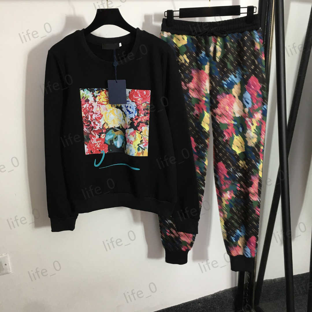 Brand Womens Two Piece Pants Front printed round neck pullover Jacket Tops Binding Feet Elastic Waist Casual Trousers Fashion Designer Women Tracksuits, 10
Brand Womens Two Piece Pants Front printed round neck pullover Jacket Tops Binding Feet Elastic Waist Casual Trousers Fashion Designer Women Tracksuits, 10