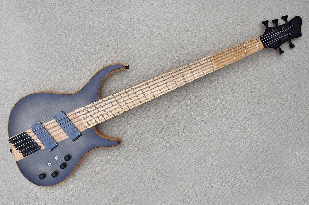 Factory Custom 5 Strings Electric Bass Guitar Fanned Frets Black Hardwares neck Through Body Flame Maple Veneer Active circuit Offer Customized
Factory Custom 5 Strings Electric Bass Guitar Fanned Frets Black Hardwares neck Through Body Flame Maple Veneer Active circuit Offer Customized