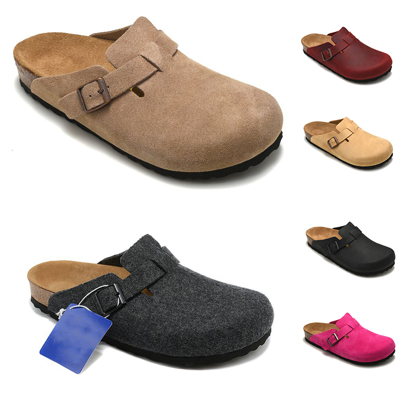 Boston Slippers Oiled Leather Bag Head Pull Cork Designer Slides Autumn Winter Loafers Shoes Classic Tan Brown Black Fashion Luxurys Mens Womens Clogs Sandals
Boston Slippers Oiled Leather Bag Head Pull Cork Designer Slides Autumn Winter Loafers Shoes Classic Tan Brown Black Fashion Luxurys Mens Womens Clogs Sandals