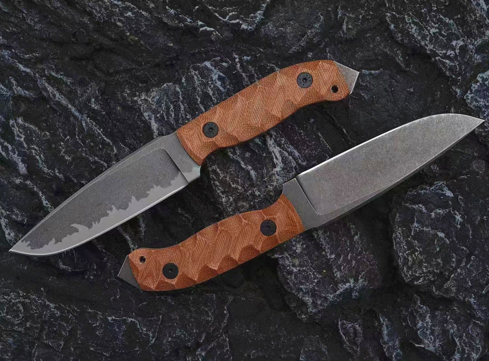 New H9202 High End Survival Straight Knife A2 knife Drop Point Blade Full Tang Linen Handle Outdoor Fishing Hunting Fixed Blade Knives with Kydex