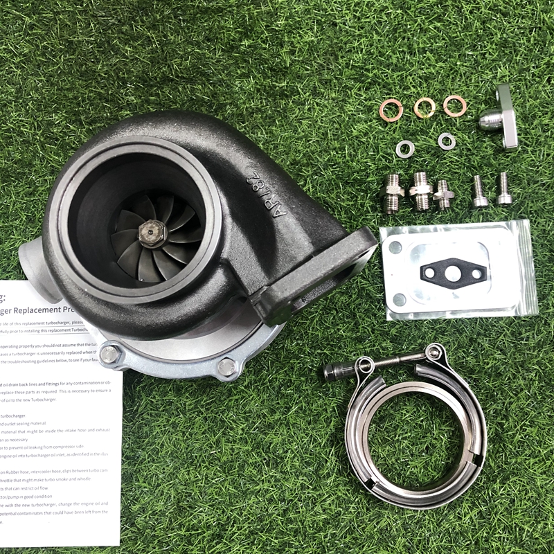 T3 Universal Dual Ceramic Ball Bearing GT3076 GT3076R GTX3076R Anti-Surge Turbo Billet compressor Wheel Turbocharger 400-750HP