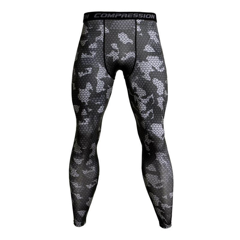 Men's Pants Tights Man Fitness Compression Leggings Jogging Quick-drying Rashguard Elastic Print Sport Men Gym Clothes Workout 220924