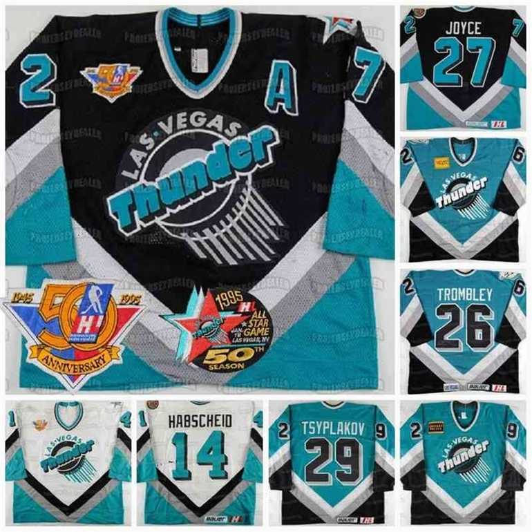 Gla C202 Las Vegas Thunder 50th Anniversary 1994-95 Marc Habscheid 1990's Rhett Trombley 1995-96 Vladimir Tsyplakov 1994 Bob Joyce Hockey Jersey, 14 1994-95 marc habscheid white
Gla C202 Las Vegas Thunder 50th Anniversary 1994-95 Marc Habscheid 1990's Rhett Trombley 1995-96 Vladimir Tsyplakov 1994 Bob Joyce Hockey Jersey, 14 1994-95 marc habscheid white