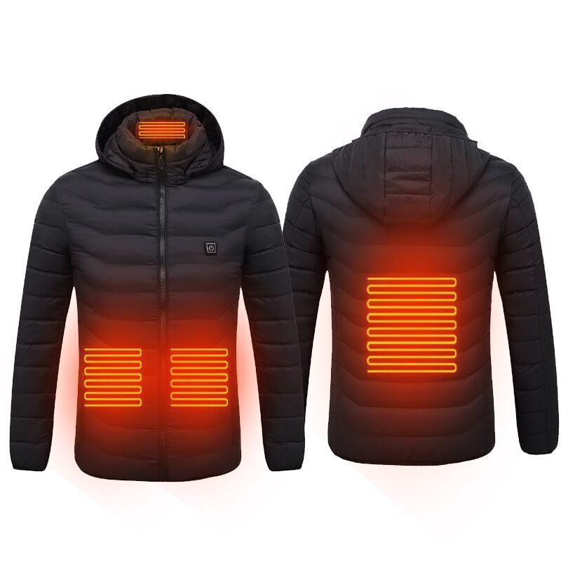 Men's Down Parkas Men 11 Areas Heated Jackets Autumn Winter Warm Flexible Thermal Hooded Usb Electric Outdoor Vest Coat 220924