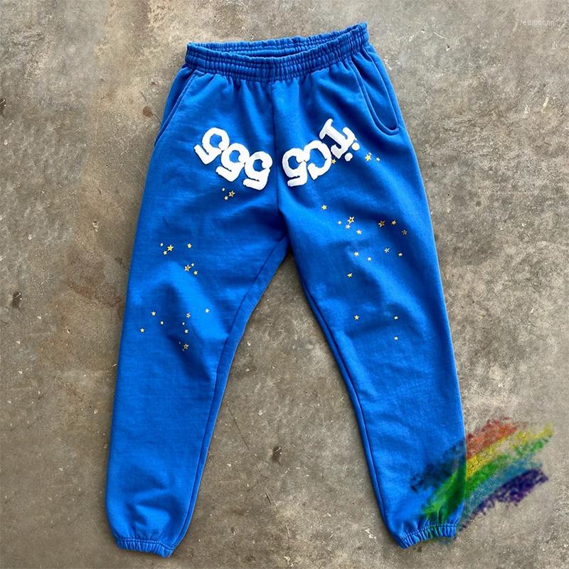 Men' Pants Blue Foam Printing Web Pattern 555555 Sweatpants Men Women Sp5der Joggers Drawstring Trousers
Men' Pants Blue Foam Printing Web Pattern 555555 Sweatpants Men Women Sp5der Joggers Drawstring Trousers