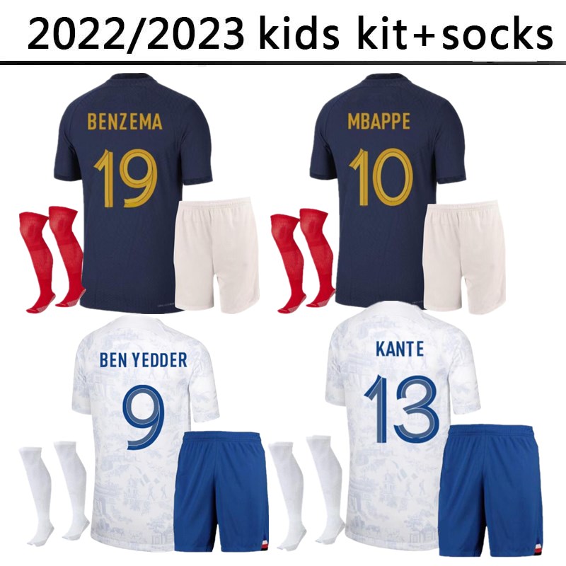 22 23 BENZEMA MBAPPE GRIEZMANN soccer jersey French KANTE ZIDANE GIROUD MATUIDI Kimpembe VARANE PAVARO equipement Maillot de football shirt kids kit socks
22 23 BENZEMA MBAPPE GRIEZMANN soccer jersey French KANTE ZIDANE GIROUD MATUIDI Kimpembe VARANE PAVARO equipement Maillot de football shirt kids kit socks