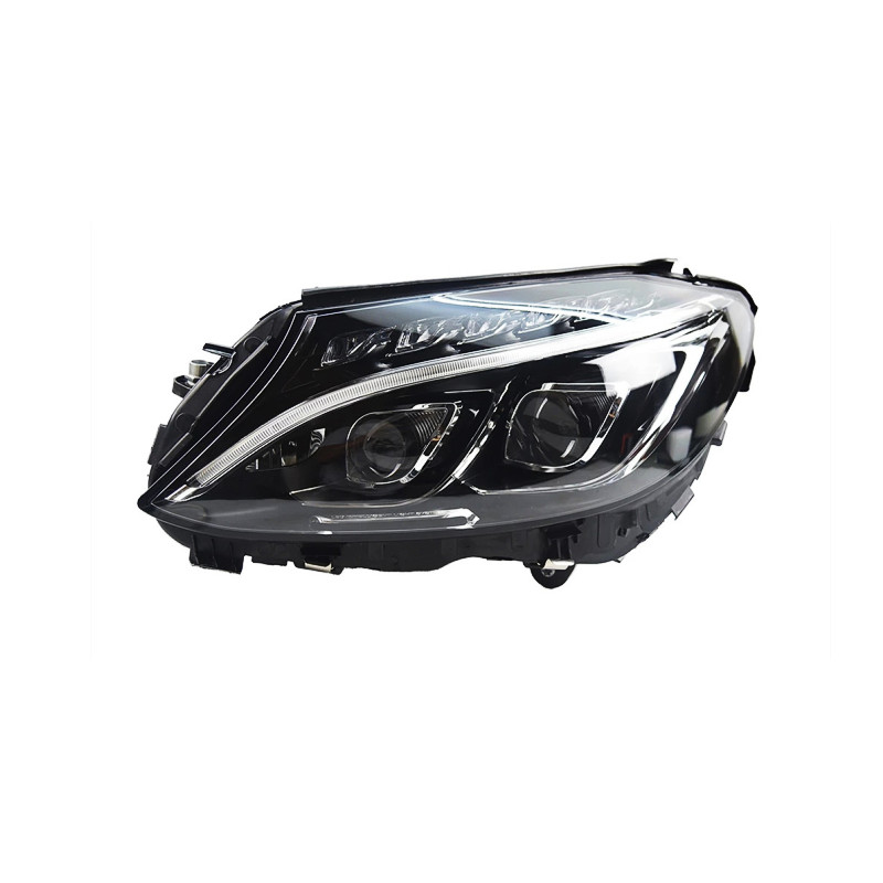 Car Head Lights Part For Benz W205 20 15-20 18 C300 C260 LED Turn Signal Daytime Lights Front Headlights High Beam
