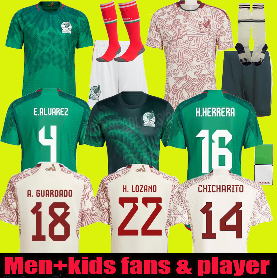 3XL 4XL 2022 2023 Mexico soccer jersey long sleeves 22 23 RAUL CHICHARITO LOZANO DOS SANTOS football shirt Kids kit women Men sets uniforms Fans player
3XL 4XL 2022 2023 Mexico soccer jersey long sleeves 22 23 RAUL CHICHARITO LOZANO DOS SANTOS football shirt Kids kit women Men sets uniforms Fans player