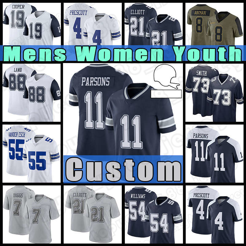 4 Dak Prescott 88 CeeDee Lamb Cowboy Football Jersey 11 Micah Parsons Ezekiel Elliott Trevon Diggs DeMarcus Lawrence Tyler Smith Leighton Vander Esch Will Grier, Custom mens(n z)
4 Dak Prescott 88 CeeDee Lamb Cowboy Football Jersey 11 Micah Parsons Ezekiel Elliott Trevon Diggs DeMarcus Lawrence Tyler Smith Leighton Vander Esch Will Grier, Custom mens(n z)