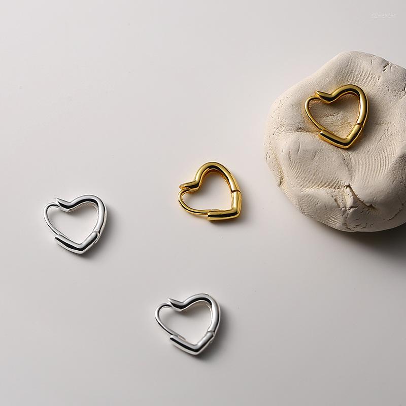 Stud Earrings Real 925 Sterling Silver Hollow Heart For Women Fine Jewelry 2022 Cute Love Hoop Earings Female Accessories 
Stud Earrings Real 925 Sterling Silver Hollow Heart For Women Fine Jewelry 2022 Cute Love Hoop Earings Female Accessories