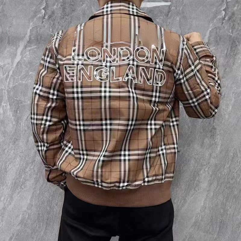 22ss mens jacket bur designer zip cardigan classic plaid embroidery lapel jackets man casual coat 1PUT, Ginger
22ss mens jacket bur designer zip cardigan classic plaid embroidery lapel jackets man casual coat 1PUT, Ginger
