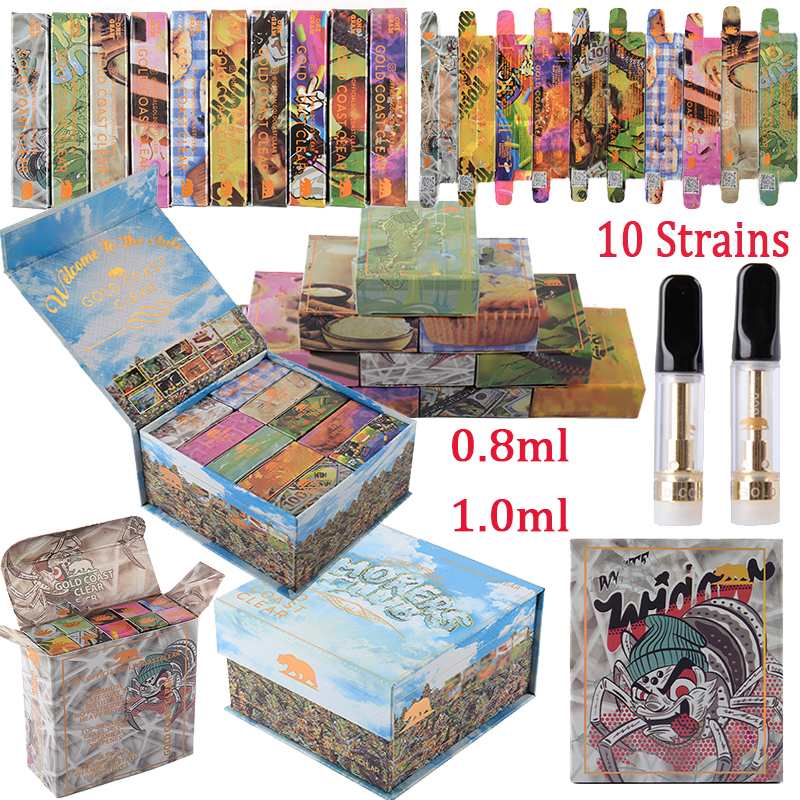 Gold Coast Clear Vape Cartridges Atomizers 0.8ml 1ml Ceramic Carts 510 Thread Empty Cartridge Packaging 10 Strains Thick Oil Vaporizer E Cigarette Starter Kits
Gold Coast Clear Vape Cartridges Atomizers 0.8ml 1ml Ceramic Carts 510 Thread Empty Cartridge Packaging 10 Strains Thick Oil Vaporizer E Cigarette Starter Kits