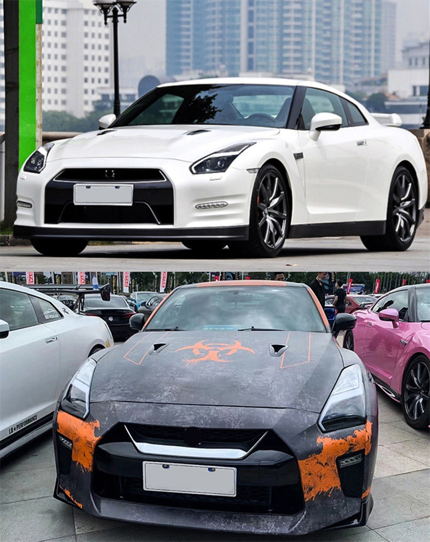 Headlight For Nissan GTR 2007-2014 DRL Daytime Lights LED Front Head Lights High Beam Turn Signal Replacement
