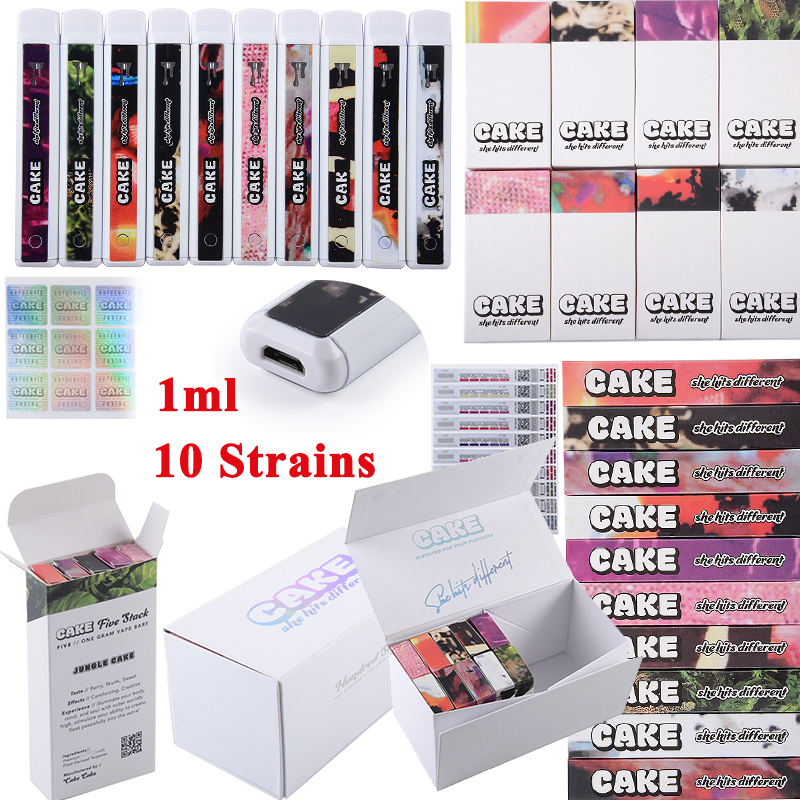 In Stock Cake Sauce Bar Rechargeable E Cigarettes Disposable Vape Pen 1ml Empty Device Pods Packaging 280mAh Battery Start Kits 10 Strains With Stickers
In Stock Cake Sauce Bar Rechargeable E Cigarettes Disposable Vape Pen 1ml Empty Device Pods Packaging 280mAh Battery Start Kits 10 Strains With Stickers