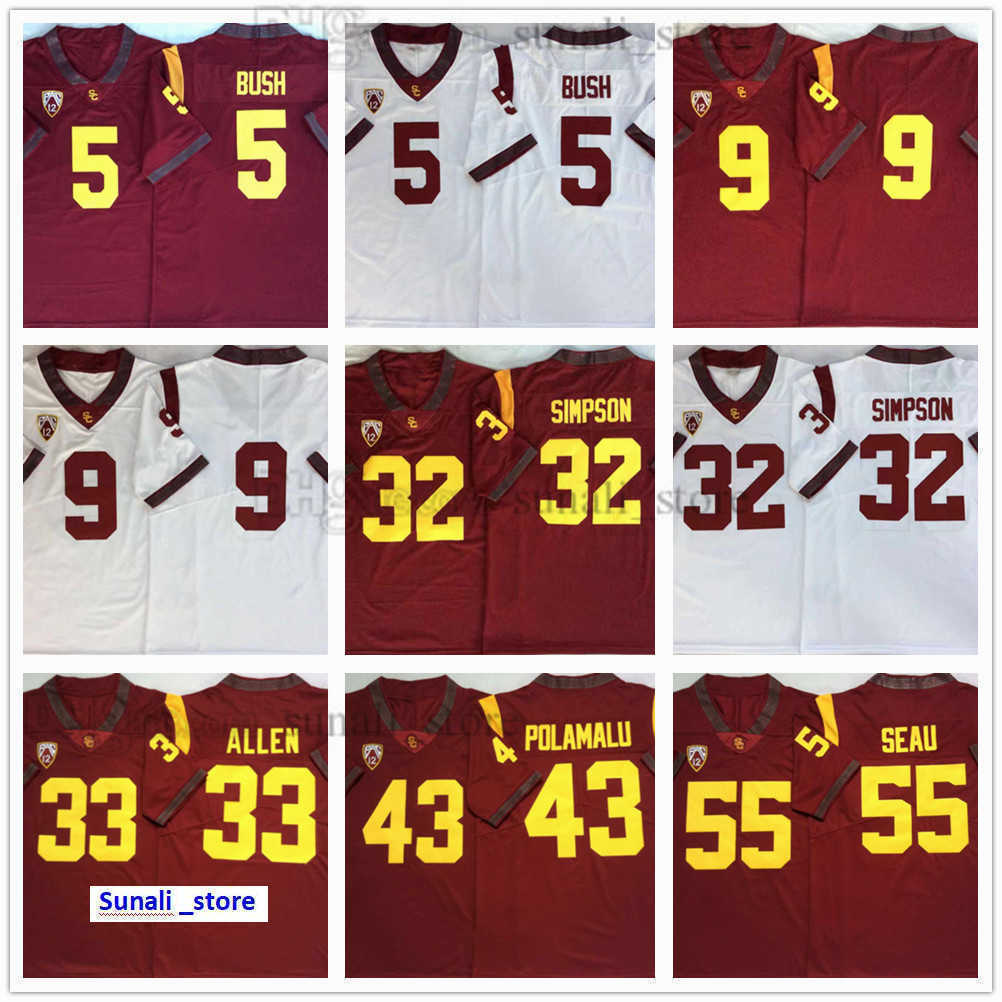 USC Trojans Man College 5 Reggie Bush Jerseys 9 JuJu Smith-Schuster 32 OJ Simpson 33 Marcus Allen 43 Troy Polamalu 55 Junior Seau Red White Football Stitched
USC Trojans Man College 5 Reggie Bush Jerseys 9 JuJu Smith-Schuster 32 OJ Simpson 33 Marcus Allen 43 Troy Polamalu 55 Junior Seau Red White Football Stitched