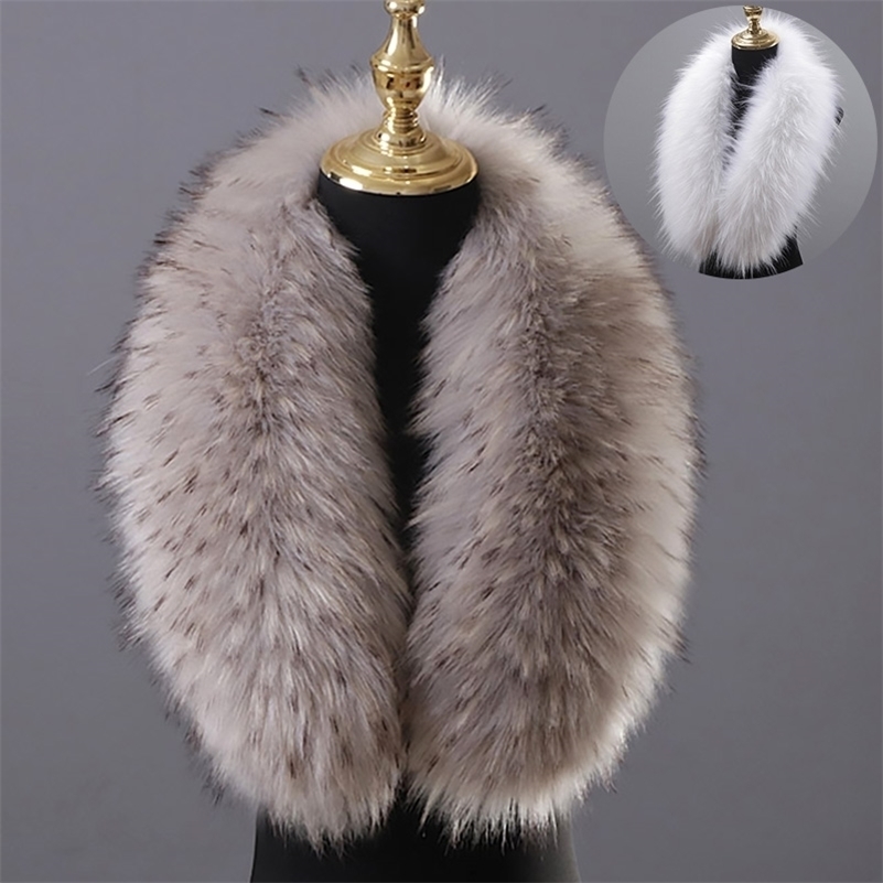 Scarves Winter Large Faux Fur Collar Fake Coat Luxury Women Men Jackets Hood Shawl Decor Female Neck Wraps 220922
Scarves Winter Large Faux Fur Collar Fake Coat Luxury Women Men Jackets Hood Shawl Decor Female Neck Wraps 220922