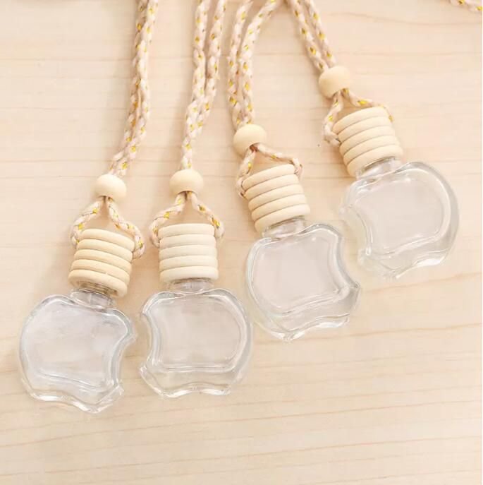 Car Perfume Bottle Diffusers Pendant Ornament Air Freshener for Essential Oils Fragrance Empty Glass Bottles Home FY528