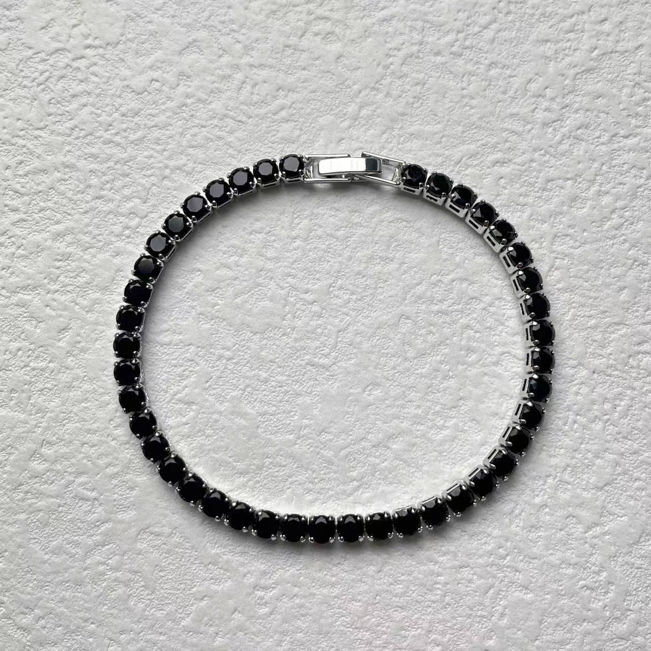 4mm Bling Hip Hop Round Tennis Bracelet for Women Iced Out Cubic Zircon Red Blue Green White Colorful Stone Fashion Hand Chains Bangle Wolf Tide Jewel