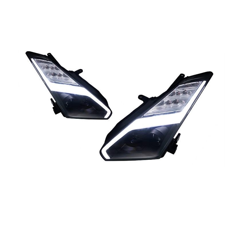 Headlight For Nissan GTR 2007-2014 DRL Daytime Lights LED Front Head Lights High Beam Turn Signal Replacement