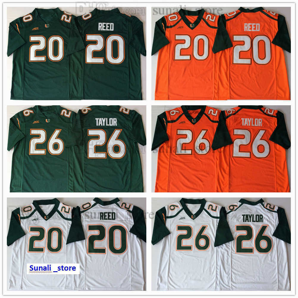 Miami Hurricanes Man College 20 Ed Reed Jerseys 26 Sean Taylor Green Orange White Football All Stitched
Miami Hurricanes Man College 20 Ed Reed Jerseys 26 Sean Taylor Green Orange White Football All Stitched