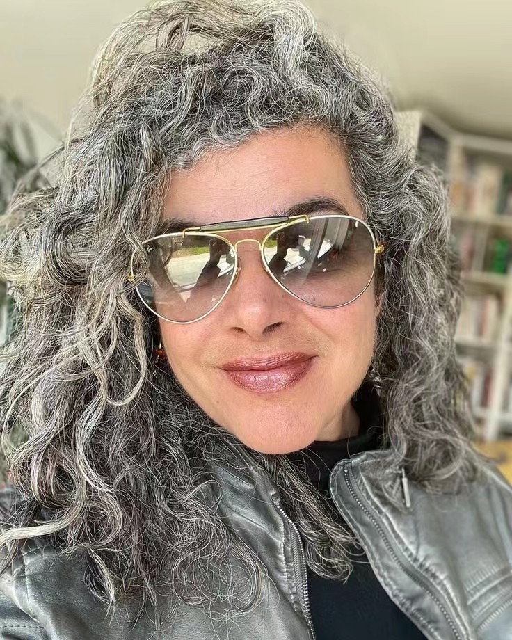 Chic Wraps around African American Human Hair Ponytail Silver Grey Pony tail Extension Hairpiece Clip on Gray Afro Curly Hairstyles 120g 16inch