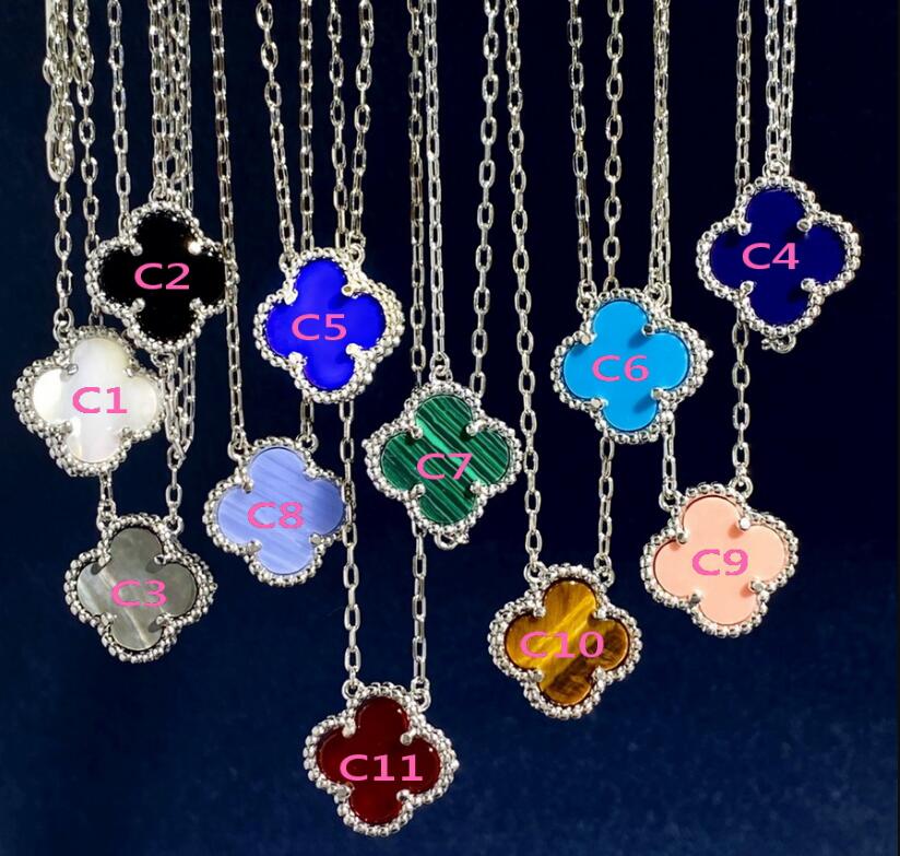 Classic Brass white gold plated Pendant Necklaces colorful shell Flowers Four Leaves Clover women Luck Earring ear stud Designer Jewelry VCA0d2 
Classic Brass white gold plated Pendant Necklaces colorful shell Flowers Four Leaves Clover women Luck Earring ear stud Designer Jewelry VCA0d2