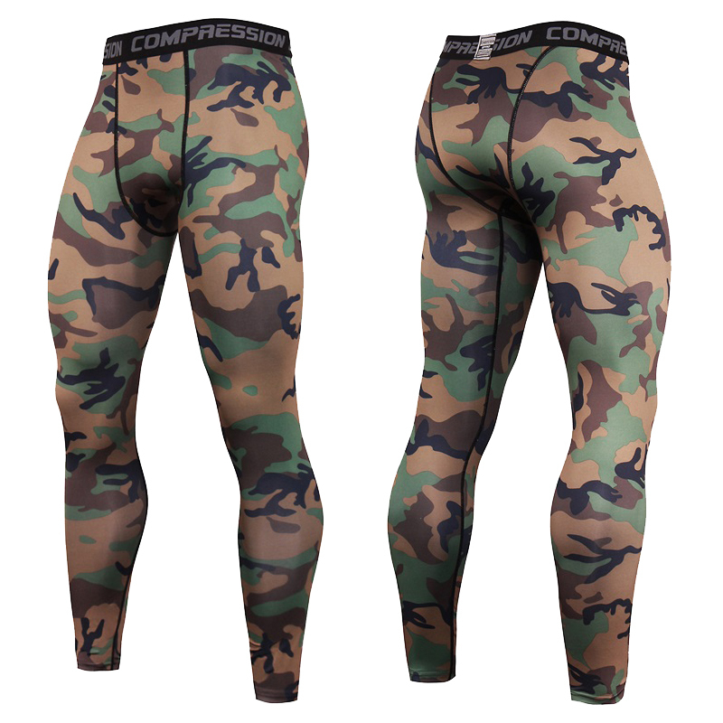 Men's Pants Tights Man Fitness Compression Leggings Jogging Quick-drying Rashguard Elastic Print Sport Men Gym Clothes Workout 220924