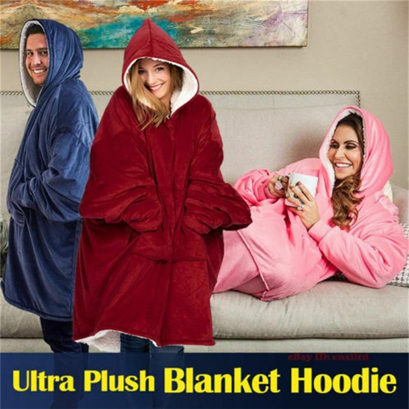 Oversize Hoody Sweatshirt Sofa Blanket for Women Hoodie Sweatshirt Sherpa Coats Comfy Pullover Christmas Sudadera Mujer 201128275U
Oversize Hoody Sweatshirt Sofa Blanket for Women Hoodie Sweatshirt Sherpa Coats Comfy Pullover Christmas Sudadera Mujer 201128275U