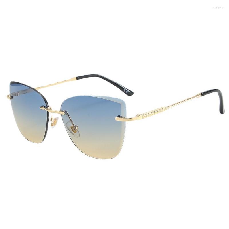 Sunglasses Luxury Rhinestone Cateye Rimless Brand Designer Big Diamond Sun Glasses Pink Shades For Women Fashion Eyeglasses
Sunglasses Luxury Rhinestone Cateye Rimless Brand Designer Big Diamond Sun Glasses Pink Shades For Women Fashion Eyeglasses