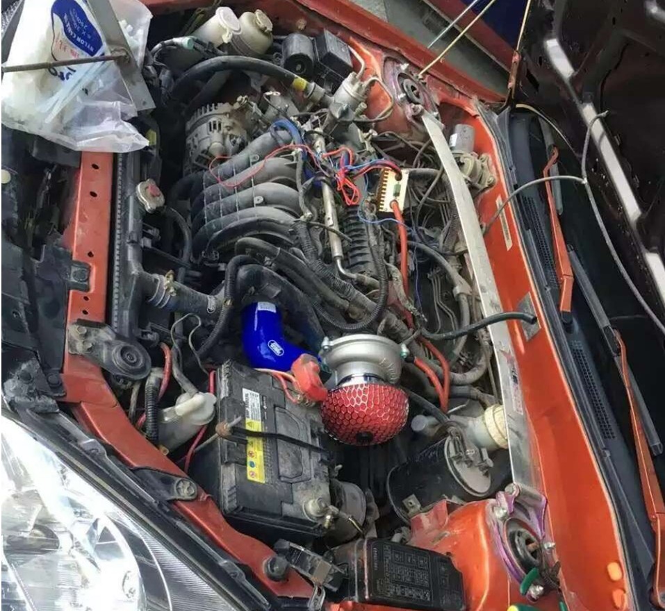 Universal 12V Electric Turbo Supercharger Kit Thrust Electric Turbocharger Air Filter Intake for car improve speed